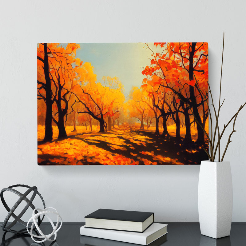 Sweet Autumn Forest - Wrapped Canvas, 35cm H x 50cm W x 3cm D