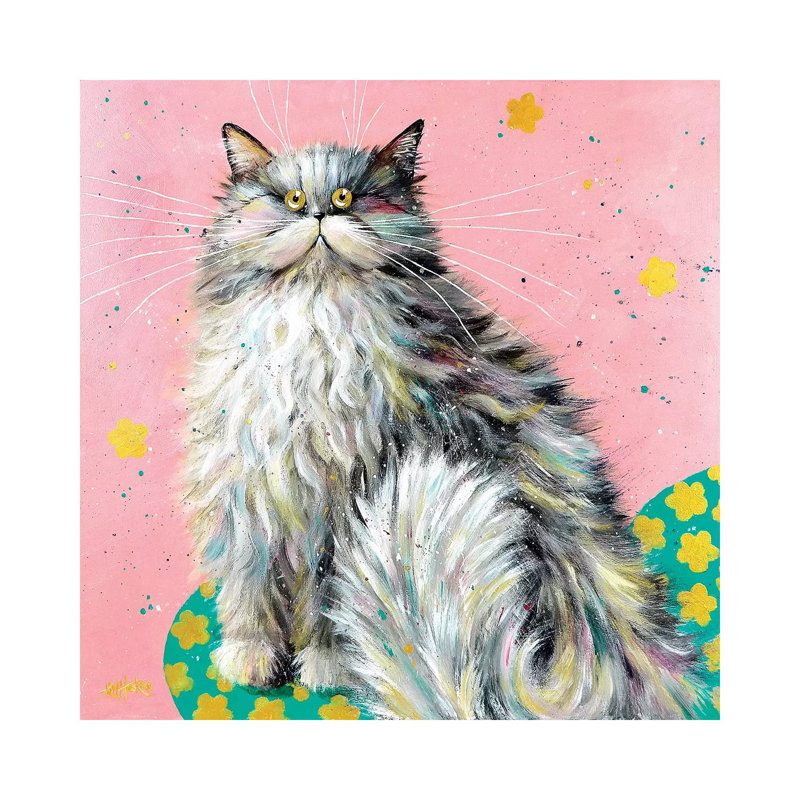 « Beulah Preciosa » par Kim Haskins-reproduction d’art, H 12 po x l 12 po x P 1,5 po, Toile tendue, Pas de tapis