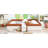 King Size Upholstered  Daybed Frame With Fence And Stairs-1747993256-1747993258