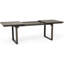 Table de salle à manger extensible en bois gris