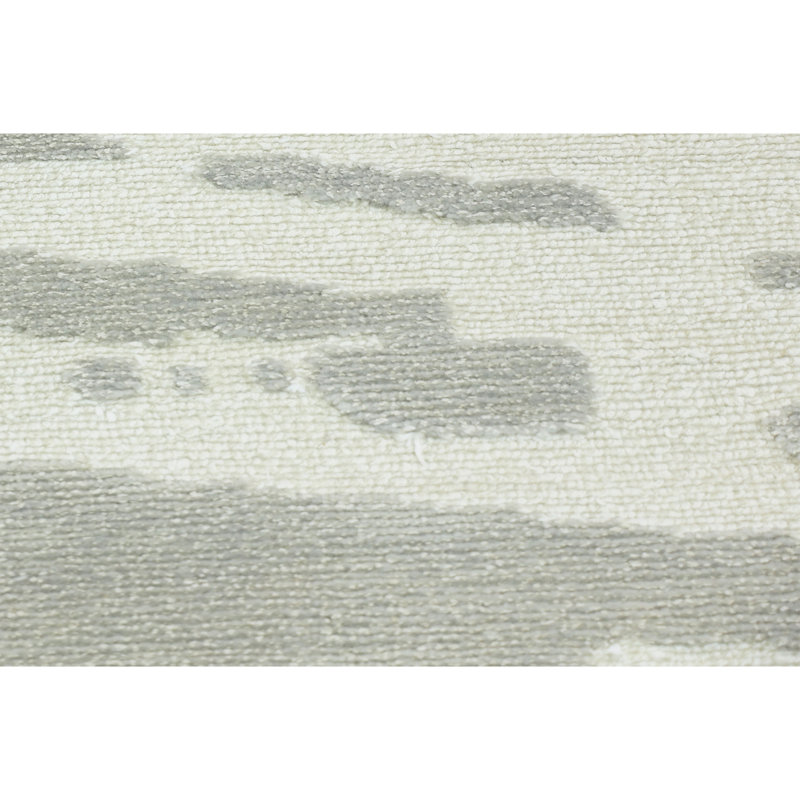 Wool Abstract Area Rug, Rectangle 9' x 12'