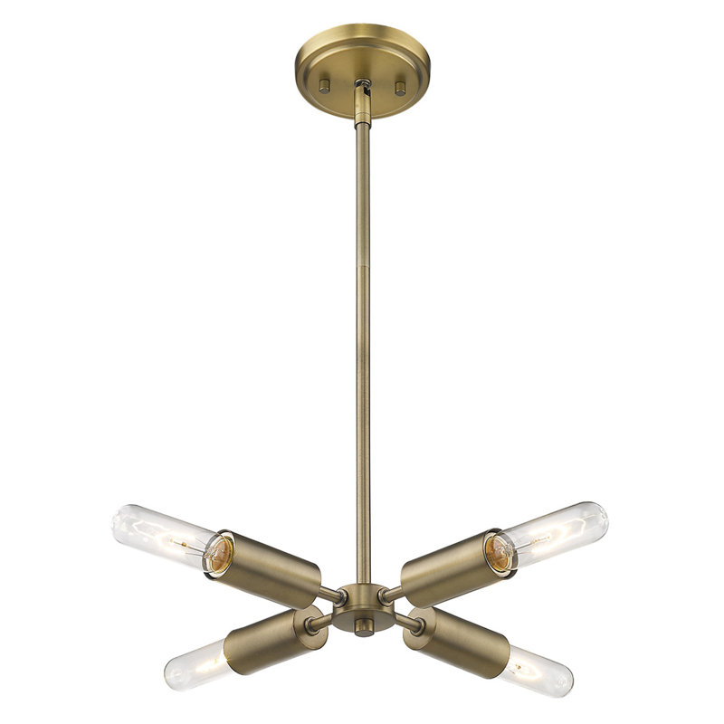 Luminaire suspendu pour îlot de cuisine 4 lumières Peachey