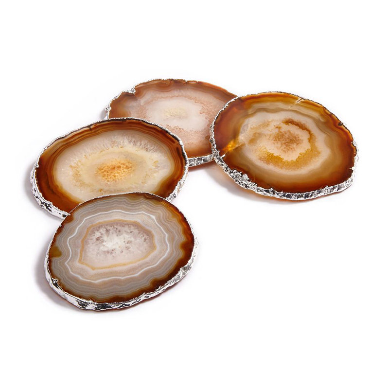 Sous-verre Lumino, Sable / argent