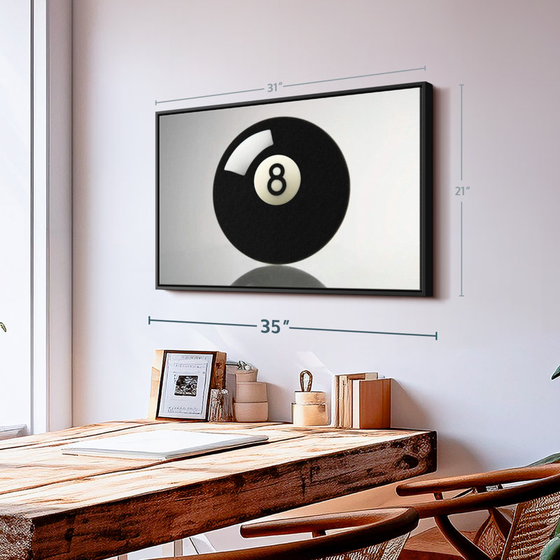 «Pool Ball», reproduction sur toile, H 21 po x l 31 po