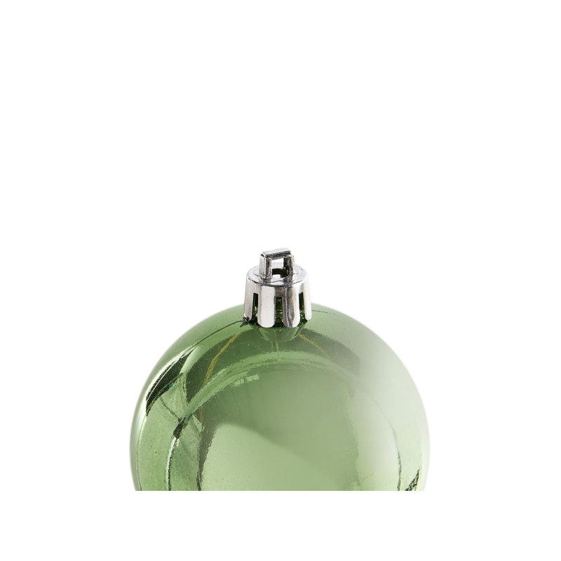 7cm Solid Colour Plastic / Acrylic Bauble, Green