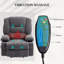 Avec fauteuil releveur inclinable électrique avec fonction de massage et de chaleur, fauteuil inclinable en tissu pour personnes âgées, avec fonction de massage avec fauteuil inclinable avec télécommande, poches latérales-1504465910