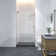  Flex X Duo 42 - 45 x 72" Frameless Pivot Shower Door 3/8" and 5/16" Flex X Clear Tempered Glass