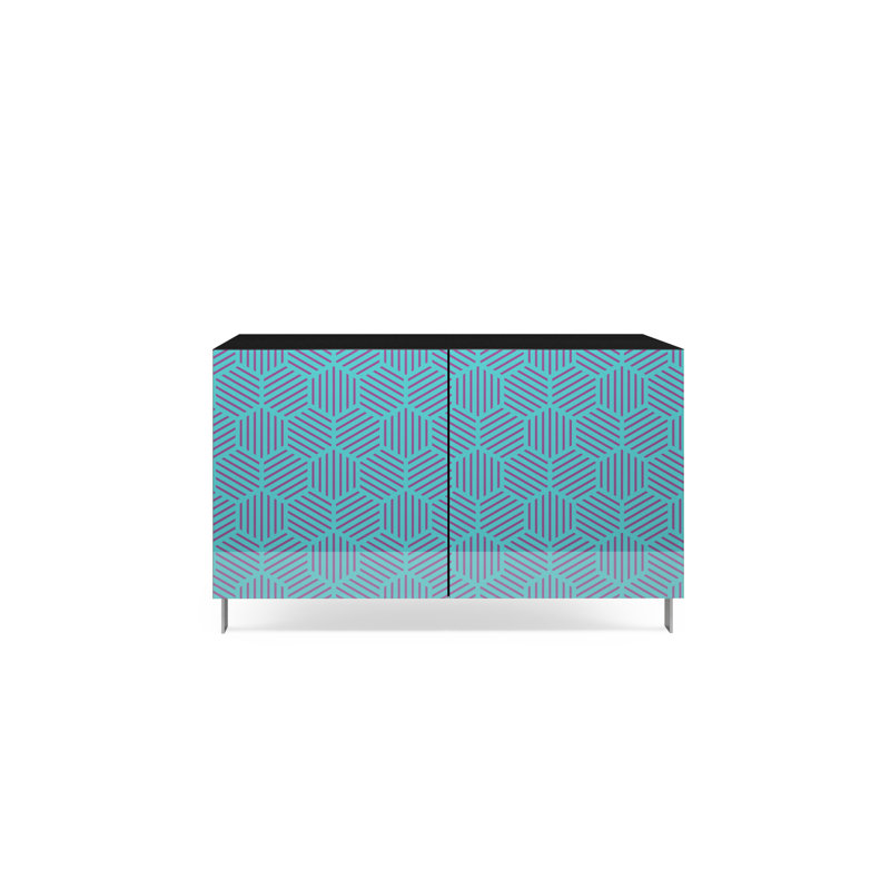 Baca 2 - Door Standard Accent Cabinet, Blue