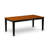 7 Piece Dining Table Set Consist of a Rectangle Dinner Table with Butterfly Leaf and 6 Dining Room Chairs, Black & Cherry-300919787-312036779