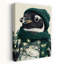 Festive Penguin Portrait Contemporary Bird Penguin Portrait Wildlife Wall Art Print 1 Piece Wrapped Canvas Wall Art-123425143