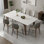 Light luxury simple rectangular dining table set