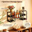 Wine Bottle & Glass Rack Rustic Brown