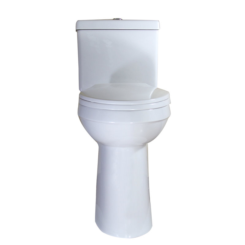 Yingze Extra Tall Two Piece Toilet  Dual Flush 21-Inch Bowl Convenient for Tall, Person,White