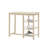 Nyssa Buttermilk Finish 3Pcs Counter Height Set