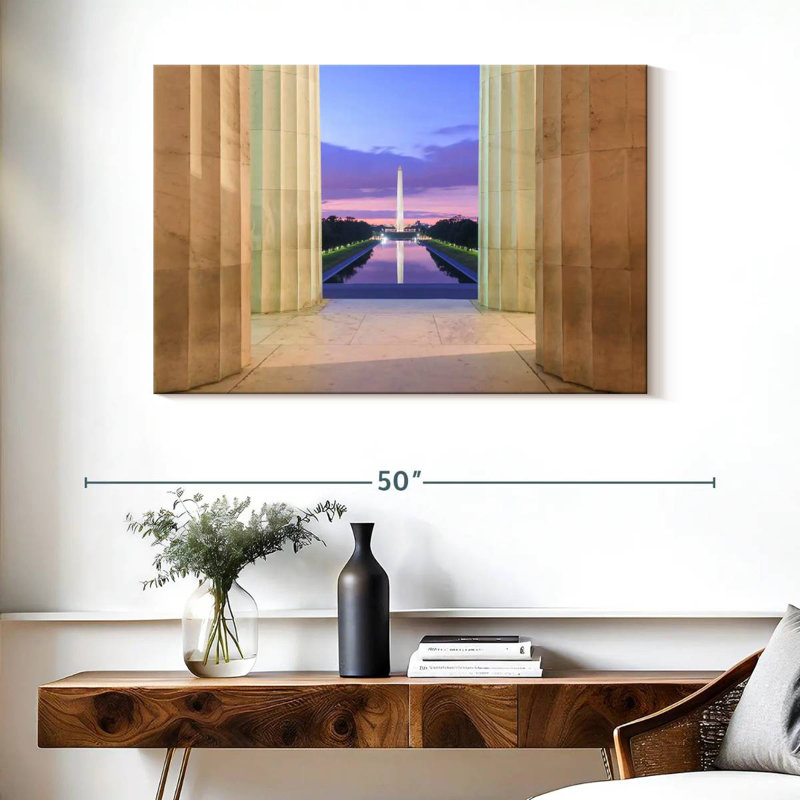 Lilie Reflection Of Washington Monument, 26" H x 39" W