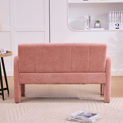 Modern Double Armchair Living Room & Bedroom Compact Upholstered Sofa