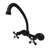 Kingston Brass Kingston Double-Handle 2-Hole Wall-Mount Bridge Kitchen Faucet-28237388