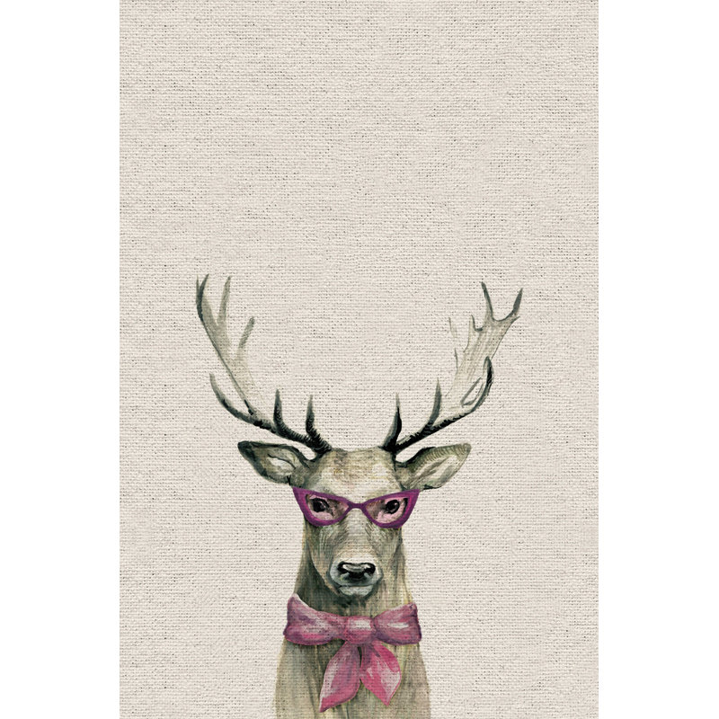 Pink Buck II - Painting on Canvas, 152cm H x 102cm W