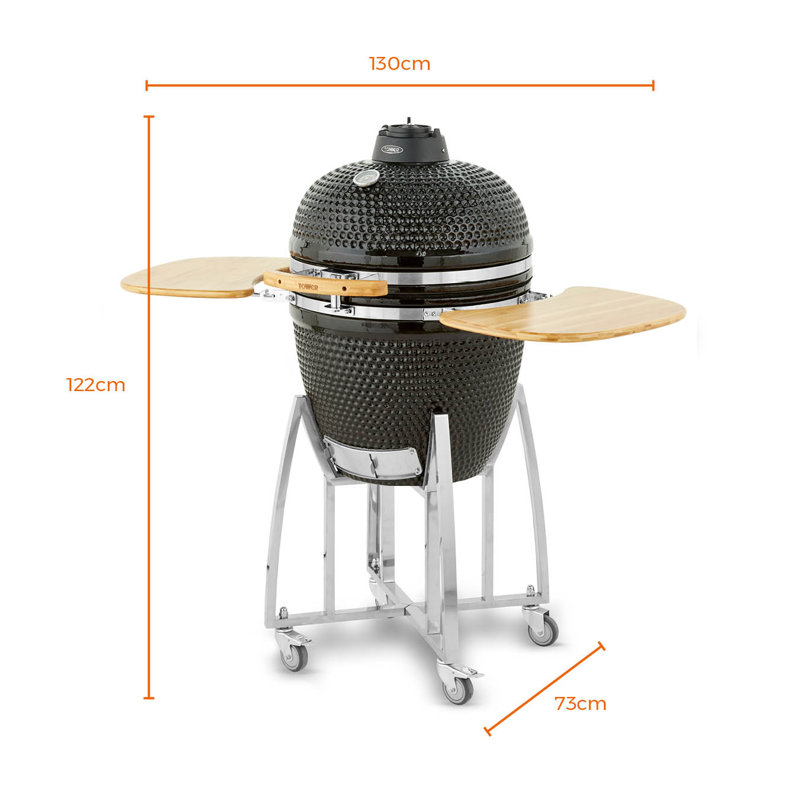 Tower 130cm W Kamado Charcoal Grill