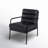 Keeley 23.5" W Top Grain Leather Armchair-1674906495