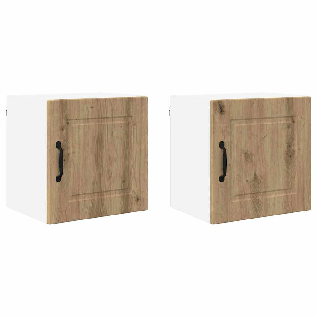 Vidaxl Kitchen Wall Cabinet 2 Pcs Concrete Grey 50 X 31 X 40 Cm