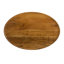 Table basse ovale brune - 39 po x 26 po x 16 po, conception élégante et classique, polyvalente pour le salon / la maison, style intemporel