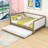 Full Size Upholstered Daybed with Twin Trundle