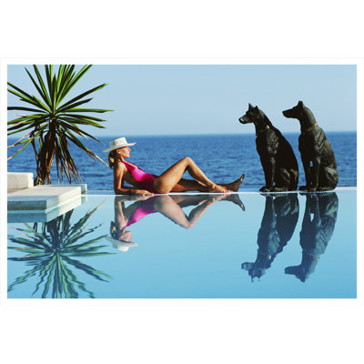 Pantz Pool Photographic Print by Slim Aarons
