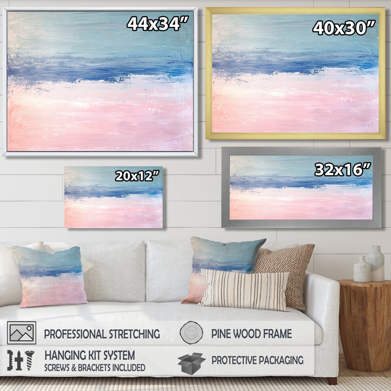 Auroral Coastal Glow In Minimalist Horizon II - impression d'art mural côtier, 12" H x 20" W, Black
