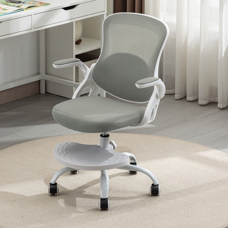 Chaise de bureau pour enfants à hauteur ajustable 21,3 po, Gris