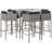 Metal Bar Set with Stools-851938530-842572076