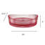 Lavabo vasque en verre rose 20 po Serenity-100655929
