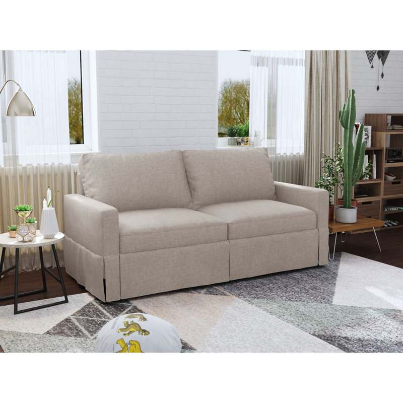 Canapé 70 po, 100% polyester beige