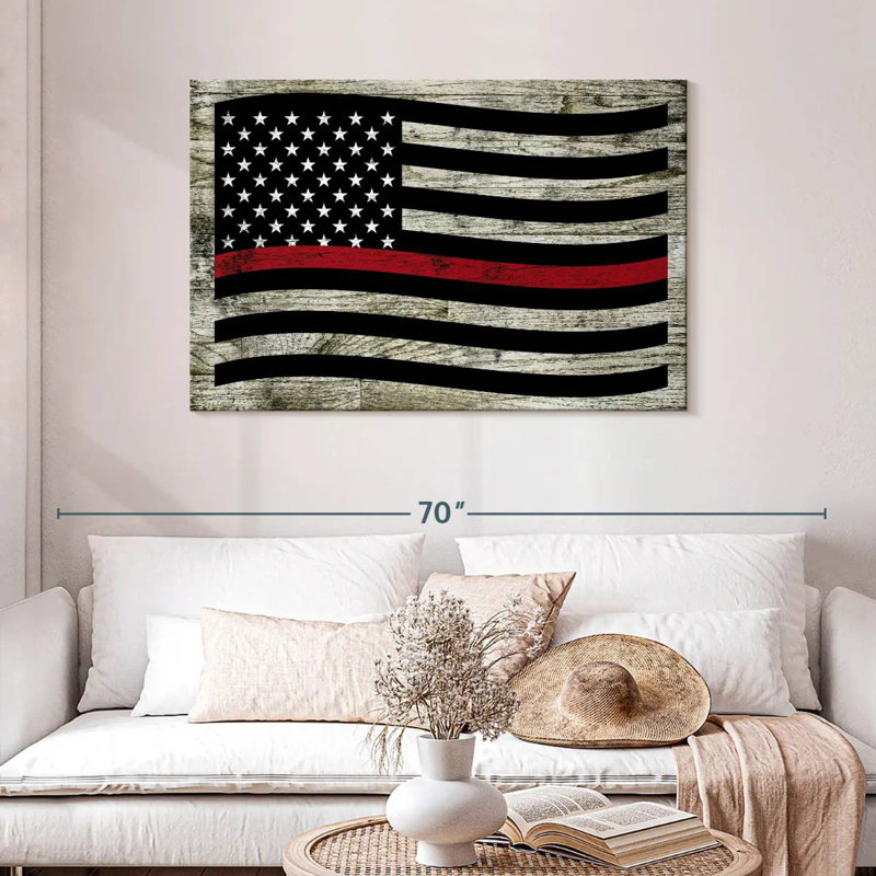 Lelar US Firefighter Flag, 30" H x 45" W