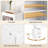 Rolling Vertical Drawer Storage Cabinet With Lid, Wheels, Stackable Slim Organizer For Bathroom, Laundry, Or Small Apartment