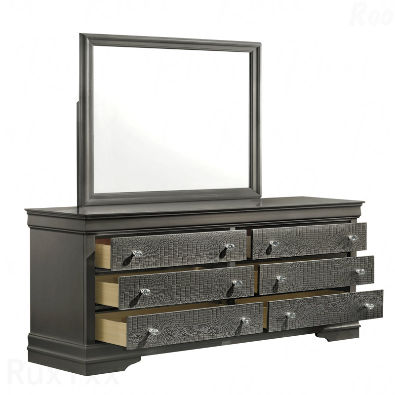 Miroir d'appoint Modern, Gris