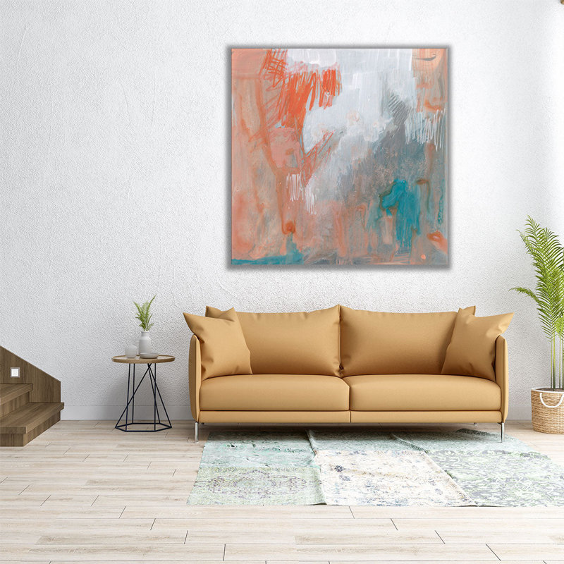 Coral Escape II - reproduction d'art sur toile, H 16 po x l 16 po
