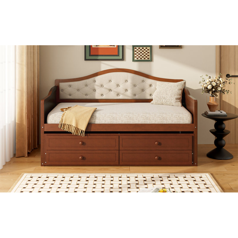 Daybed With Trundle, Walnut