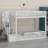 Compact Floor-Level Bunk Bed With Sturdy Ladder And Functional Under-Bed Storage-793515562