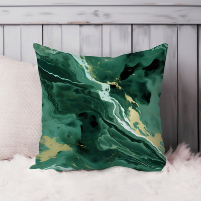 Abstract Geode Marble Agate Pattern - XVI Modern Throw Pillow Cover