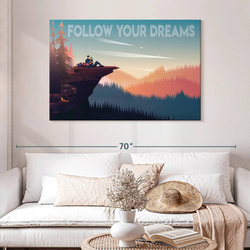 Tergel Follow Your Dreams Lovers, 32" H x 48" W
