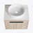 24 " Modern Design Float Bathroom Vanity With Ceramic Basin Set