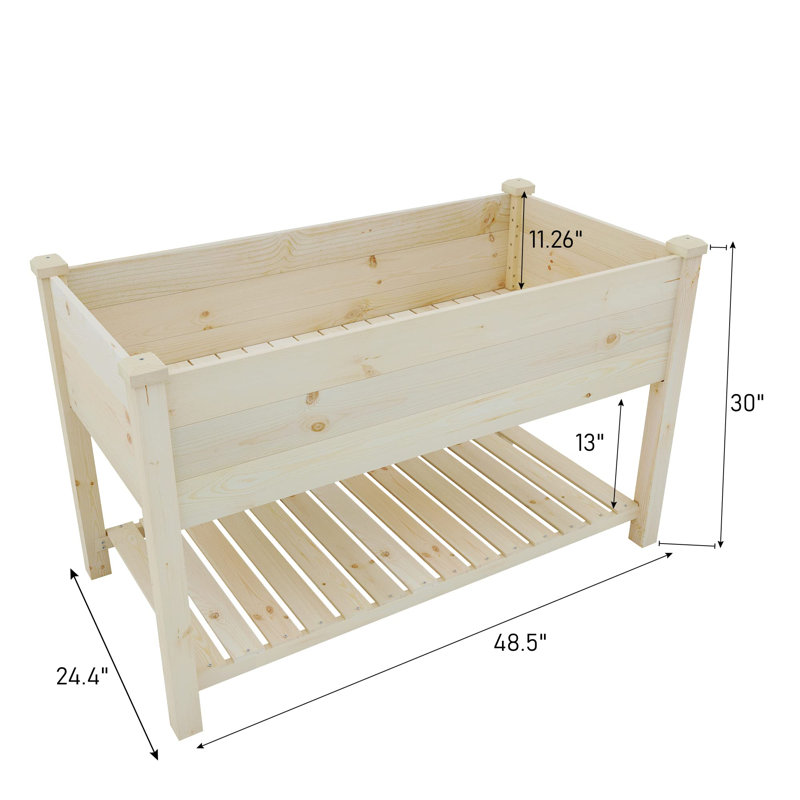 Suell Wood Elevated Planter