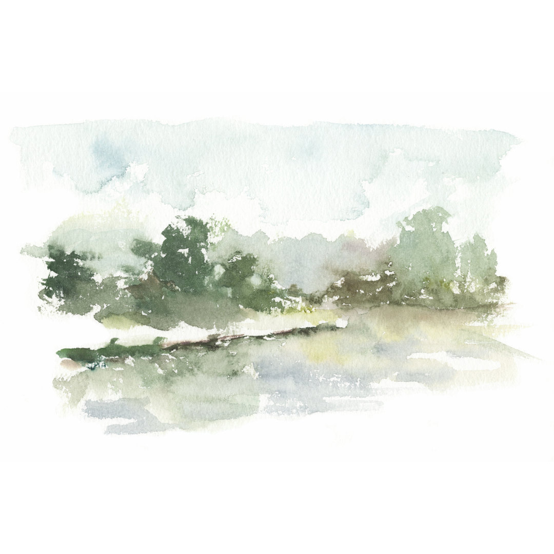 Leinwandbild Frühling Aquarell Skizze III