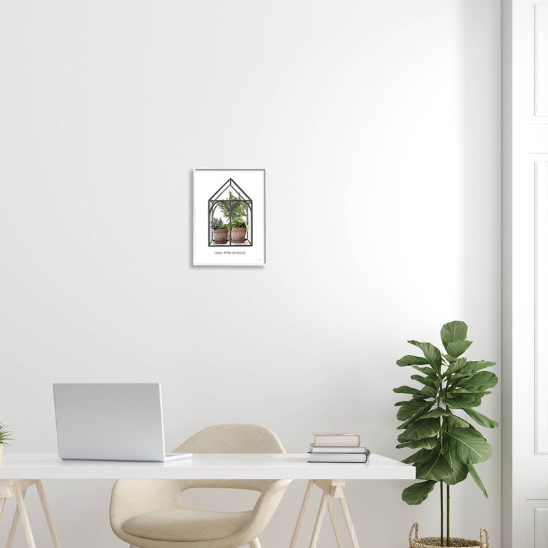 Just Keep Growing Greenhouse Plants, estampe numérique de House Fenway, H 14 po x l 11 po x P 1,5 po
