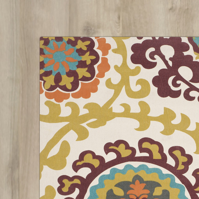 Abstract Cotton Hand Woven Area Rug, Rectangle 122 x 183cm