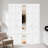 Primed 5 Panel Solid Core Interior Shaker Bi-fold Door With Hardware-110327431