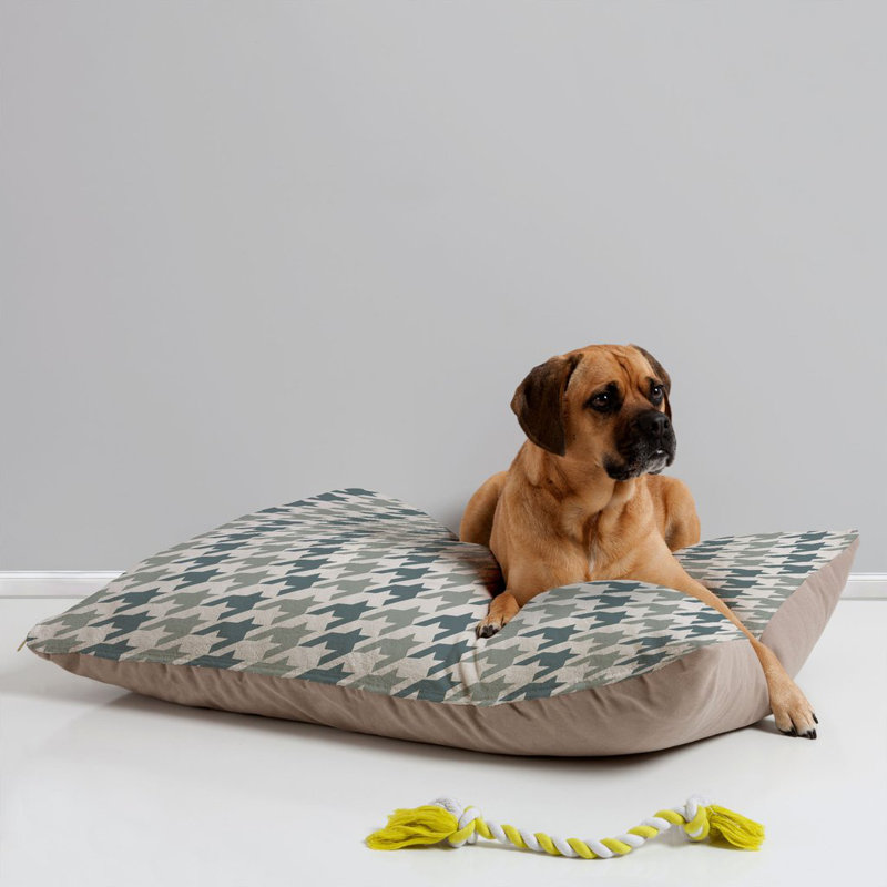 Coussin pour chien houndstooth classy