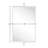 Corrente Pivot-N-View Squared Cornered Rectangle Mirror for Window Bathroom Vanity-2025628405