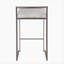 Tabouret de bar contemporain empilable en acier inoxydable avec coussin en tissu Cowboy par LumiSource - ensemble de 2-318276268-318276275